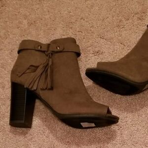 New Peep Toe Booties. Size 7